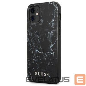 Back panel cover Guess  Guess Marble Case for iPhone 12 mini - Black 