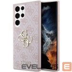 Back panel cover Guess  Guess GUHCS23L4GMGPI S23 Ultra S918 pink/pink hardcase 4G Big Metal Logo