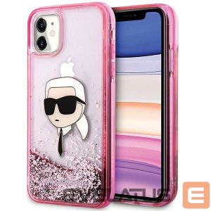 Back panel cover Karl Lagerfeld  Karl Lagerfeld Glitter Karl Head iPhone 11/XR Case - Pink 