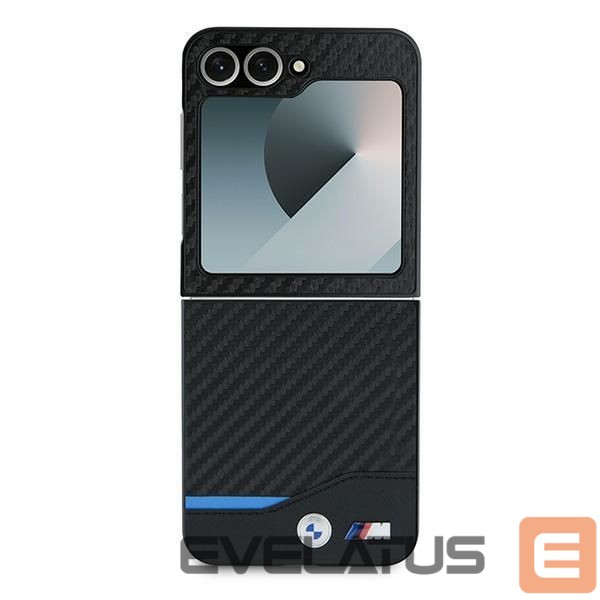 Back panel cover BMW BMW Carbon Blue Line Case for Samsung Galaxy Z Flip 6 - Black