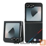 Back panel cover BMW  BMW Carbon Tricolor Case for Samsung Galaxy Z Flip 6 - Black 