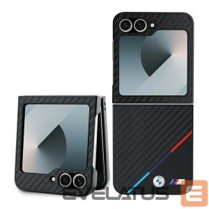 Back panel cover BMW  BMW Carbon Tricolor Case for Samsung Galaxy Z Flip 6 - Black 