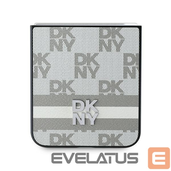 Back panel cover DKNY DKNY Checkered Pattern Printed Stripes Case for Samsung Galaxy Z Flip 6 - Beige