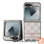 Back panel cover DKNY  DKNY Checkered Pattern Printed Stripes Case for Samsung Galaxy Z Flip 6 - Pink 