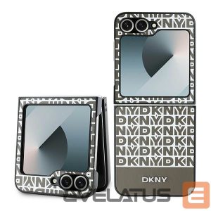 Back panel cover DKNY  DKNY Repeat Pattern Bottom Stripe Case for Samsung Galaxy Z Flip 6 - Brown 