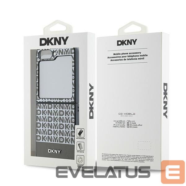 Back panel cover DKNY DKNY Repeat Pattern Bottom Stripe Case for Samsung Galaxy Z Flip 6 - Brown