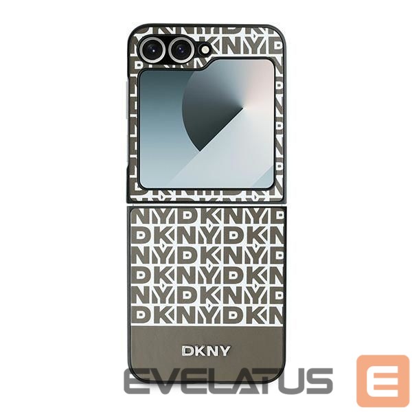 Back panel cover DKNY DKNY Repeat Pattern Bottom Stripe Case for Samsung Galaxy Z Flip 6 - Brown