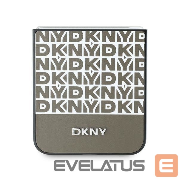 Back panel cover DKNY DKNY Repeat Pattern Bottom Stripe Case for Samsung Galaxy Z Flip 6 - Brown