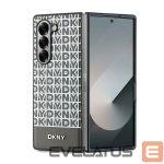 Back panel cover DKNY  DKNY Repeat Pattern Bottom Stripe Case for Samsung Galaxy Z Fold 6 - Brown 