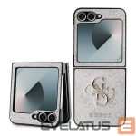 Back panel cover Guess  Guess Leather 4G Metal Logo Case for Samsung Galaxy Z Flip 6 - Pink 