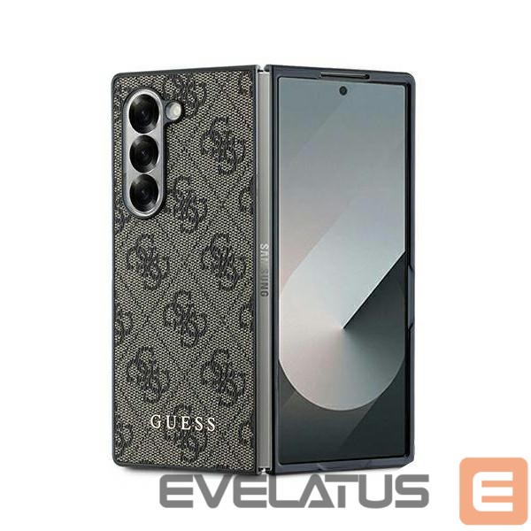 Back panel cover Guess Guess 4G Case for Samsung Galaxy Z Fold 6 - Brown