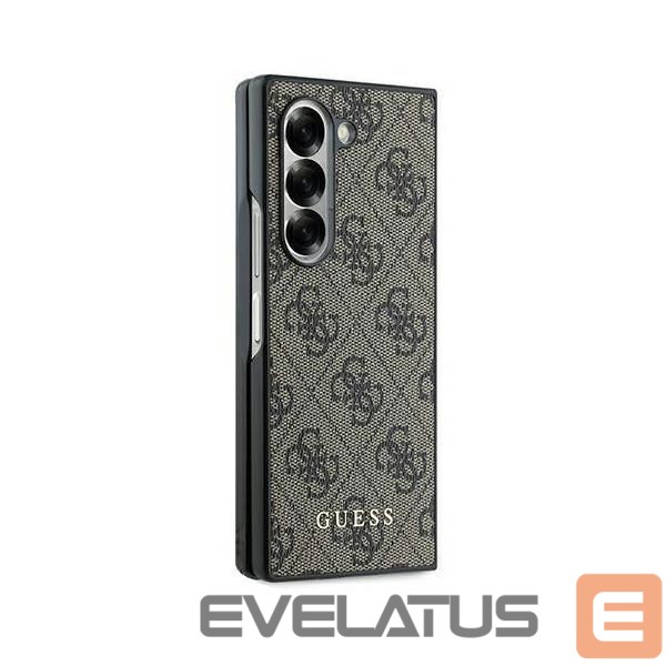 Back panel cover Guess Guess 4G Case for Samsung Galaxy Z Fold 6 - Brown