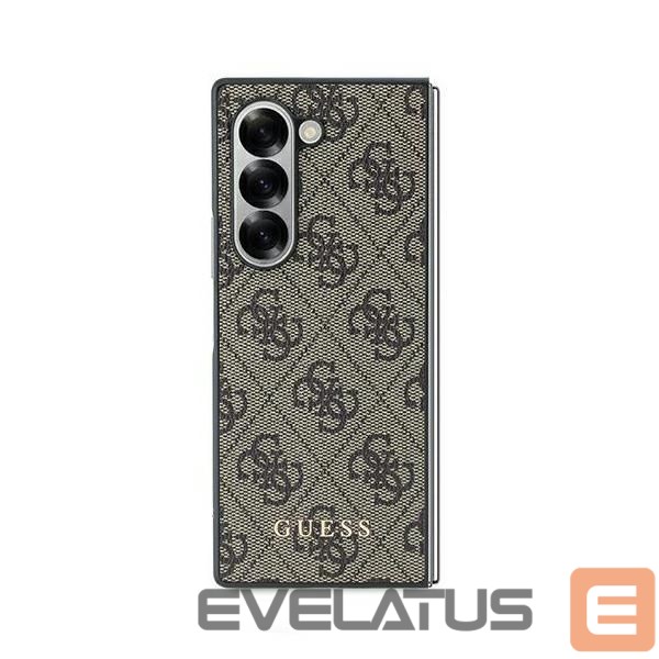 Back panel cover Guess Guess 4G Case for Samsung Galaxy Z Fold 6 - Brown