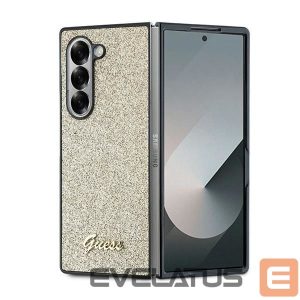 Back panel cover Guess  Guess 4G Glitter Script Case for Samsung Galaxy Z Fold 6 - Gold 