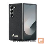 Back panel cover Guess  Guess 4G Glitter Script Case for Samsung Galaxy Z Fold 6 - Black 
