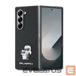 Back panel cover Karl Lagerfeld  Karl Lagerfeld Saffiano Metal Pin Case for Samsung Galaxy Z Fold 6 - Black 