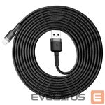 Cable Baseus  Baseus Cafule USB Lightning Cable 2A 3m (Black+Gray) 
