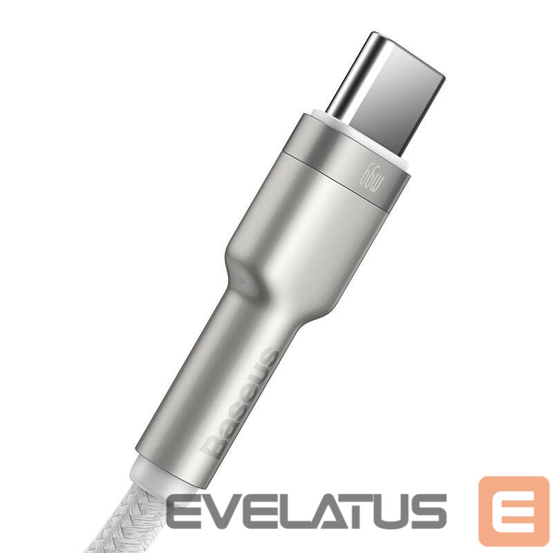 Cable Baseus USB cable for USB-C Baseus Cafule, 66W, 1m (white)