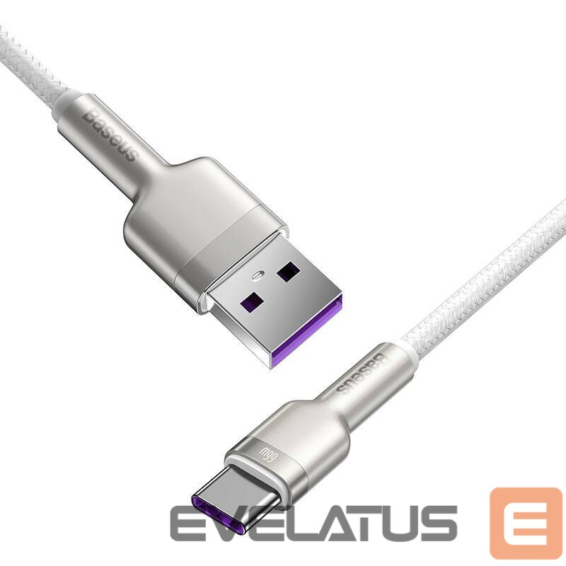 Cable Baseus USB cable for USB-C Baseus Cafule, 66W, 1m (white)