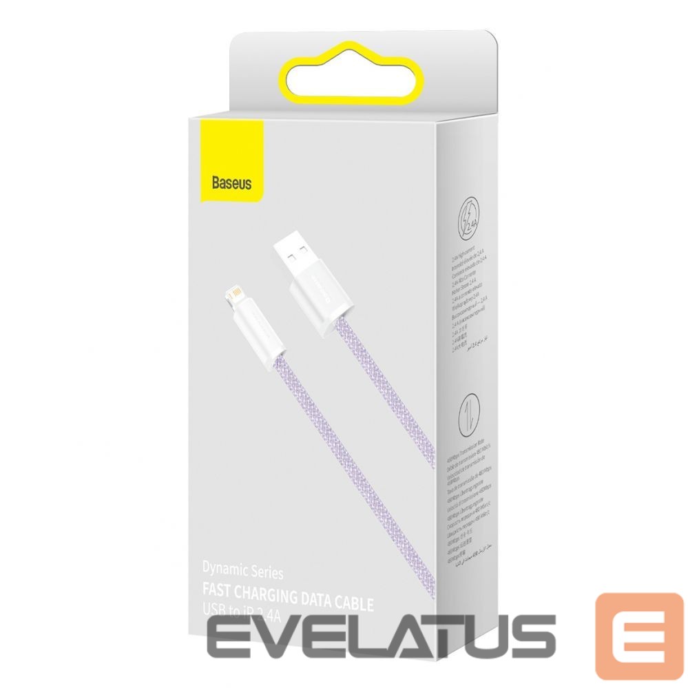 Cable Baseus Baseus Dynamic cable USB to Lightning, 2.4A, 2m (Purple)