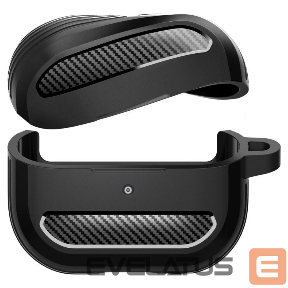 Back panel cover Spigen Spigen Rugged Armor Samsung Galaxy Buds 3 / 3 Pro Case - Black