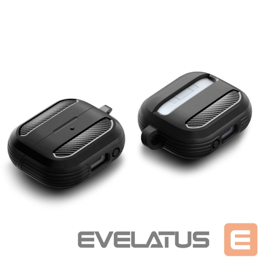Back panel cover Spigen Spigen Rugged Armor Samsung Galaxy Buds 3 / 3 Pro Case - Black