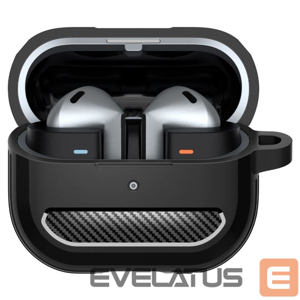 Back panel cover Spigen Spigen Rugged Armor Samsung Galaxy Buds 3 / 3 Pro Case - Black
