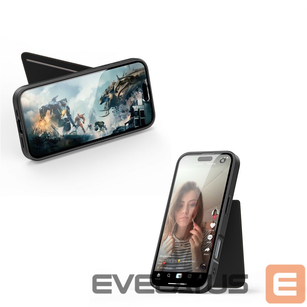 Back panel cover Dux Ducis Dux Ducis Rafi II Mag Case with MagSafe for iPhone 16 - Black