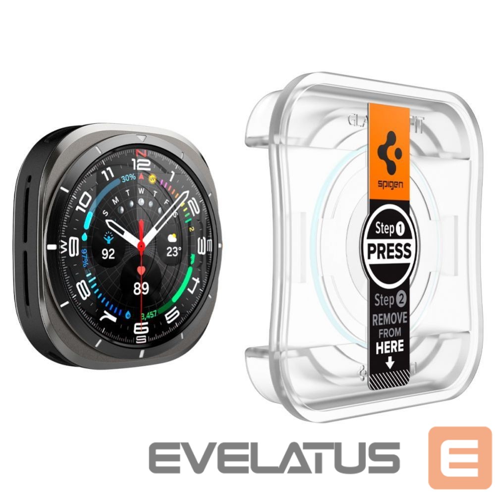 Other Phone Accessory Spigen Spigen Glas.TR EZ Fit Tempered Glass for Samsung Galaxy Watch Ultra (47mm) - Clear (2-pack)