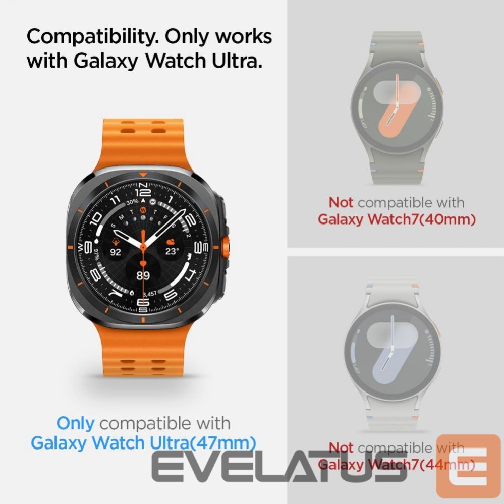 Other Phone Accessory Spigen Spigen Glas.TR EZ Fit Tempered Glass for Samsung Galaxy Watch Ultra (47mm) - Clear (2-pack)