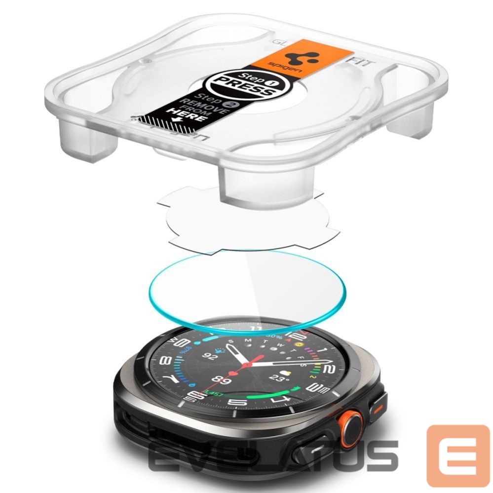 Other Phone Accessory Spigen Spigen Glas.TR EZ Fit Tempered Glass for Samsung Galaxy Watch Ultra (47mm) - Clear (2-pack)