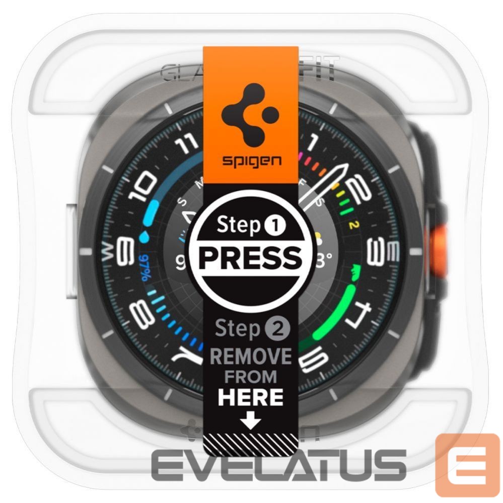 Other Phone Accessory Spigen Spigen Glas.TR EZ Fit Tempered Glass for Samsung Galaxy Watch Ultra (47mm) - Clear (2-pack)