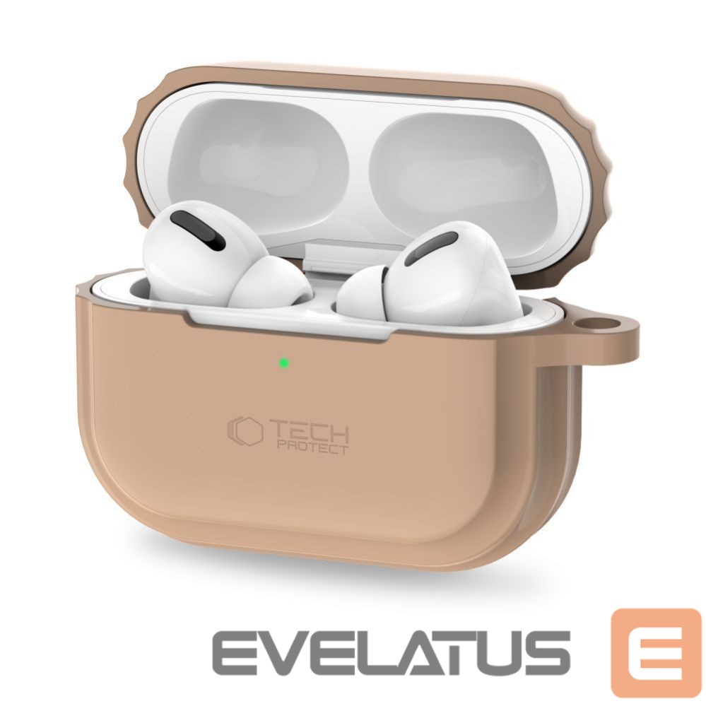 Other Phone Accessory Tech-Protect Tech-Protect Silicone Rope Case for Apple AirPods Pro 1/2 - Light Brown