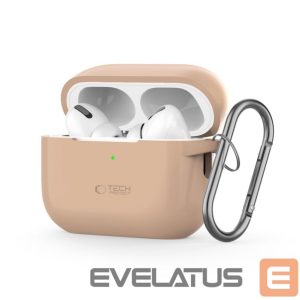 Other Phone Accessory Tech-Protect  Tech-Protect Silicone Hook Case for Apple AirPods Pro 1 / 2 - Beige 