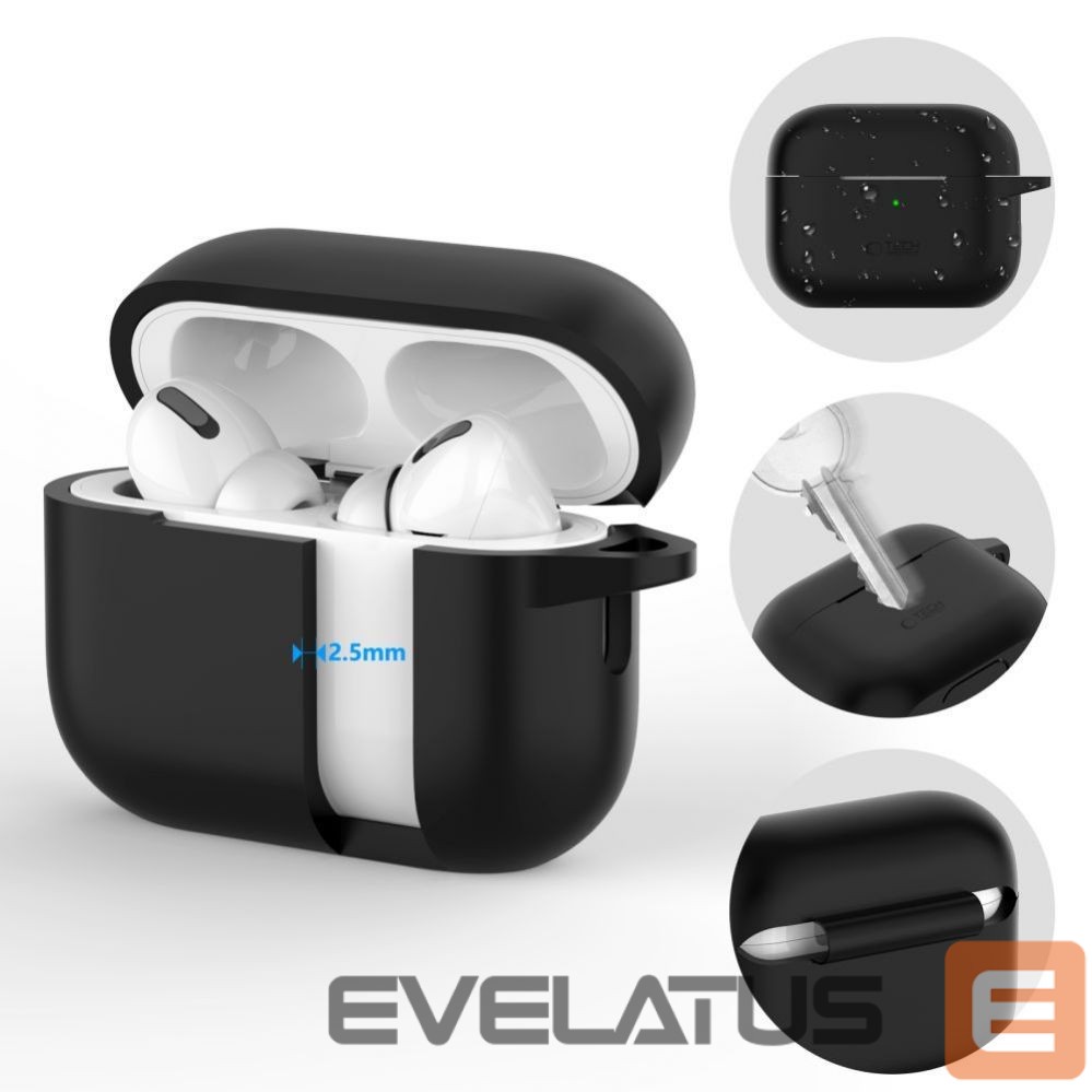 Headphone case Tech-Protect Apple AirPods Pro 1 / 2 Silicone Hook Case Blue