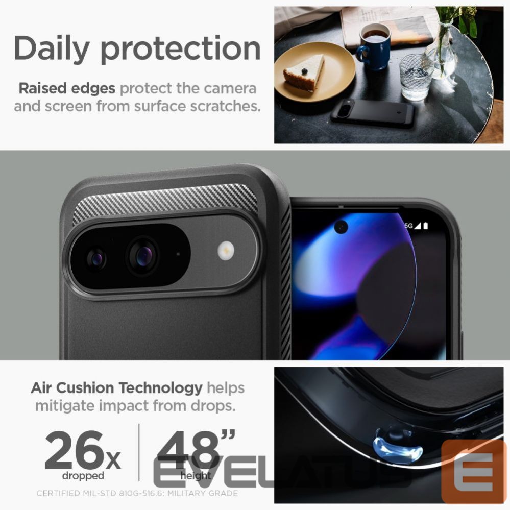 Other Phone Accessory Spigen Spigen Rugged Armor Case for Google Pixel 9 / 9 Pro - Black