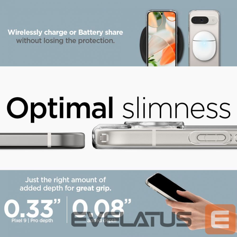 Other Phone Accessory Spigen Spigen Ultra Hybrid Case for Google Pixel 9 / 9 Pro - Transparent