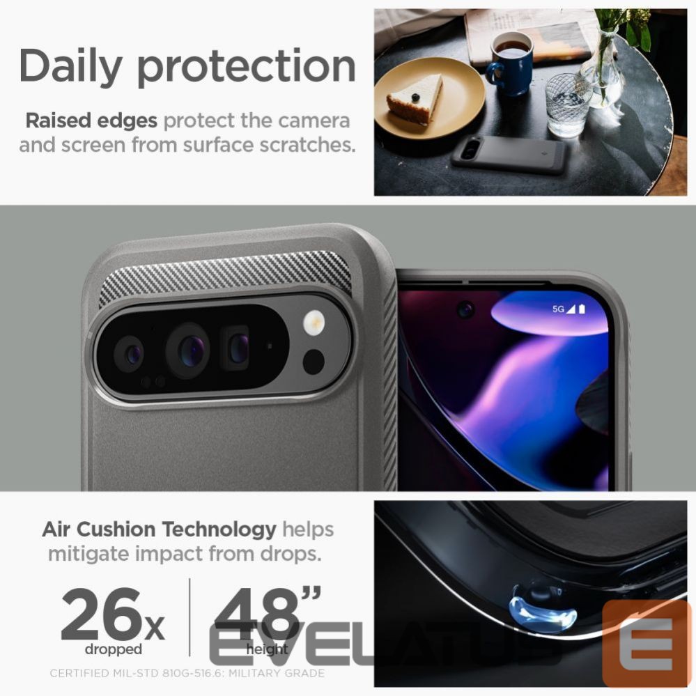 Other Phone Accessory Spigen Spigen Rugged Armor Case for Google Pixel 9 Pro XL - Gray
