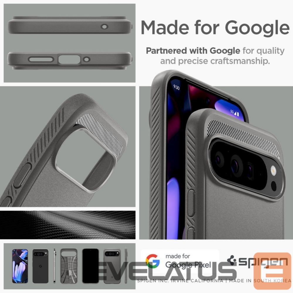 Other Phone Accessory Spigen Spigen Rugged Armor Case for Google Pixel 9 Pro XL - Gray