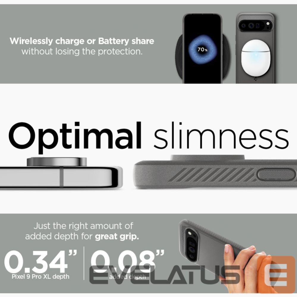 Other Phone Accessory Spigen Spigen Rugged Armor Case for Google Pixel 9 Pro XL - Gray
