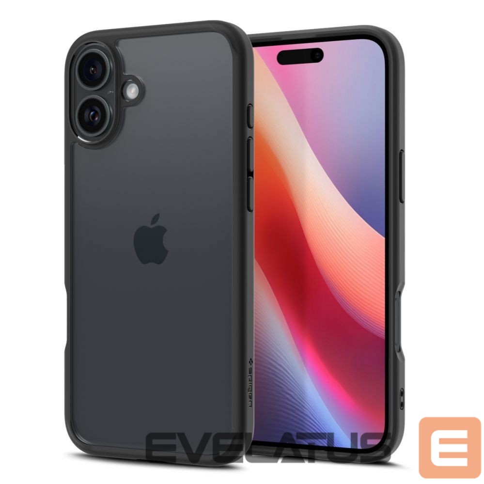 Back panel cover Spigen Spigen Ultra Hybrid iPhone 16 Case - Matte Black