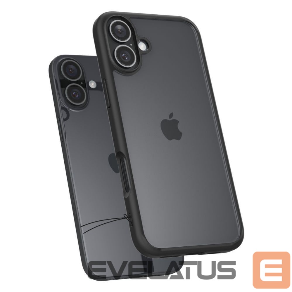 Back panel cover Spigen Spigen Ultra Hybrid iPhone 16 Case - Matte Black