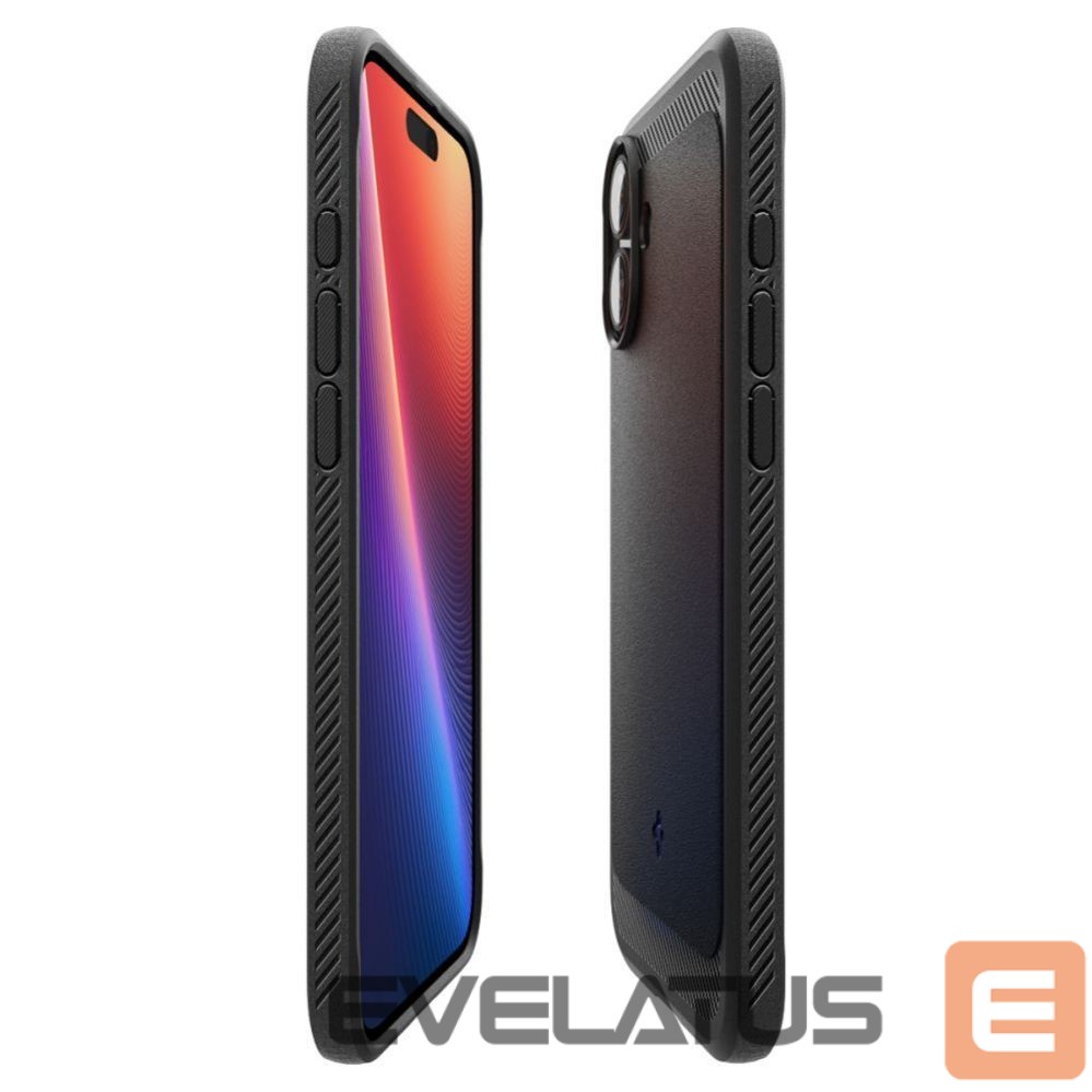 Back panel cover Spigen Spigen Rugged Armor MagSafe case for iPhone 16 - black