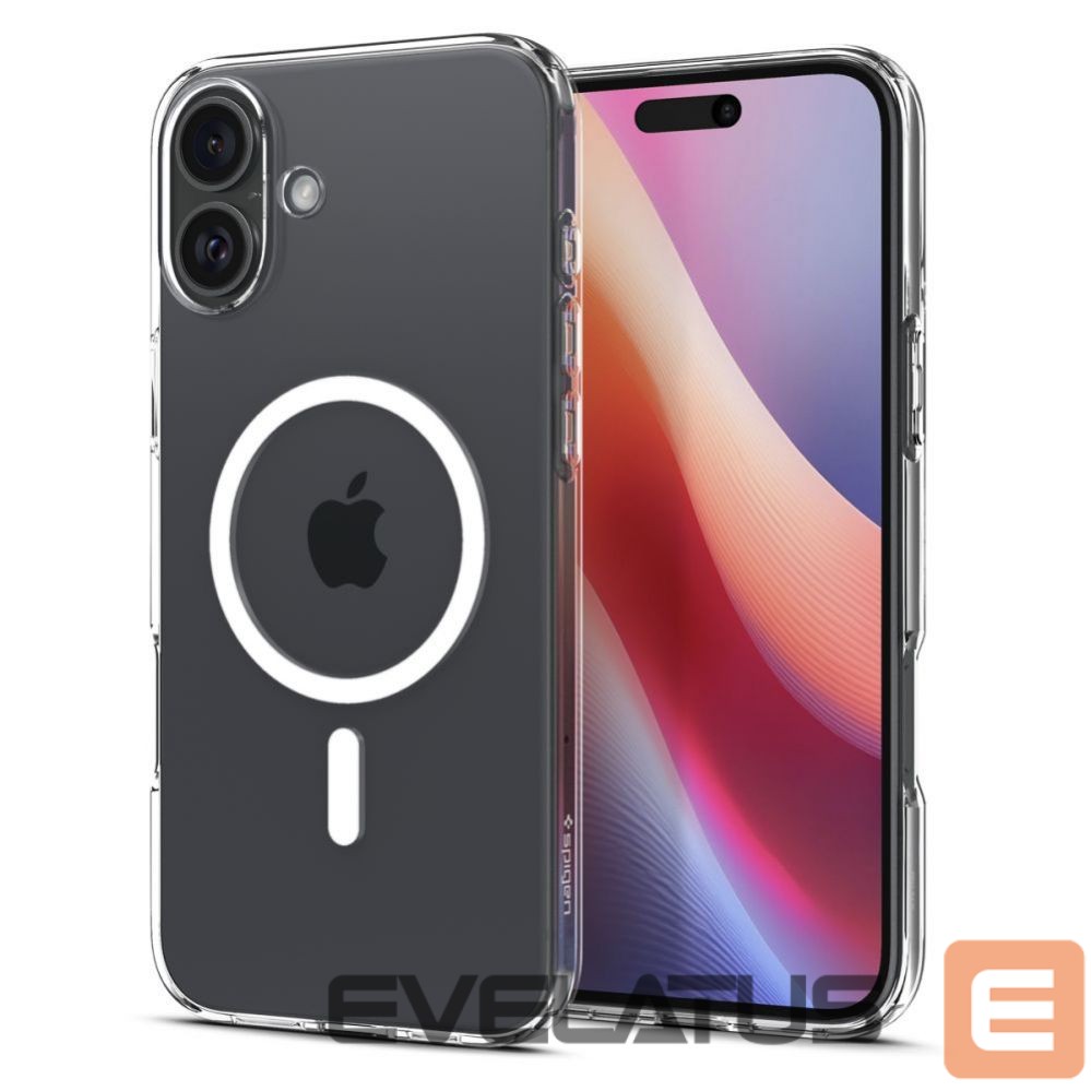 Back panel cover Spigen Spigen Liquid Crystal Mag Case with MagSafe for iPhone 16 - Clear