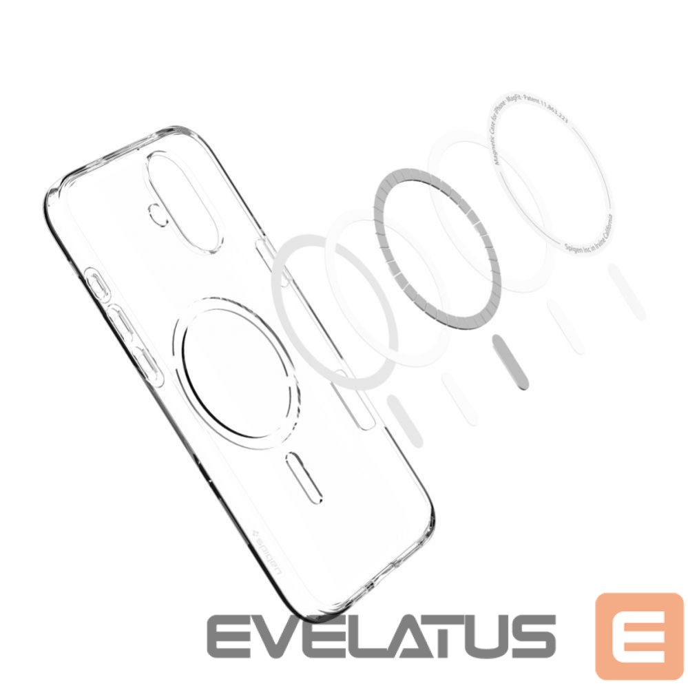 Back panel cover Spigen Spigen Liquid Crystal Mag Case with MagSafe for iPhone 16 - Clear
