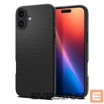 Back panel cover Spigen  Spigen Liquid Air iPhone 16 Case - Black 