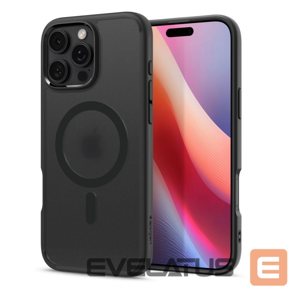 Back panel cover Spigen Spigen Ultra Hybrid Mag Case with MagSafe for iPhone 16 Pro - Black