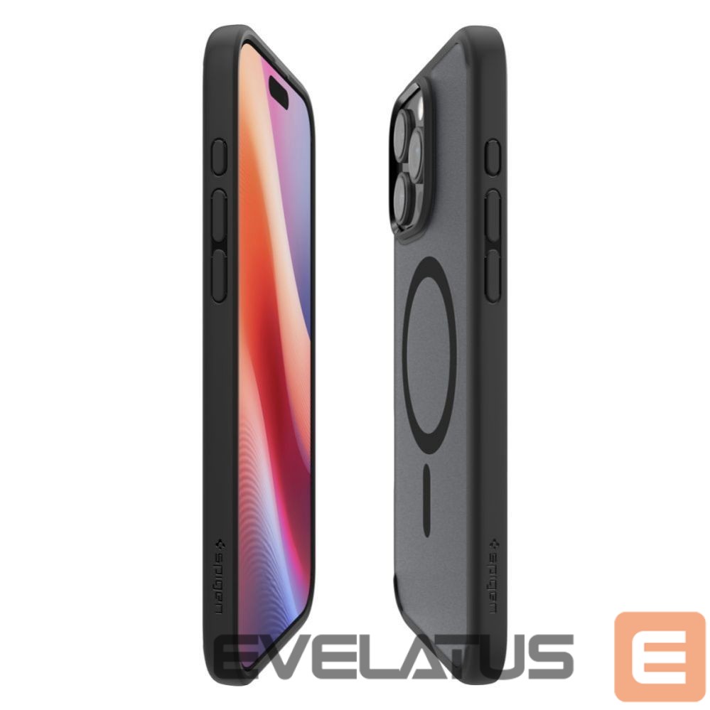 Back panel cover Spigen Spigen Ultra Hybrid Mag Case with MagSafe for iPhone 16 Pro - Black