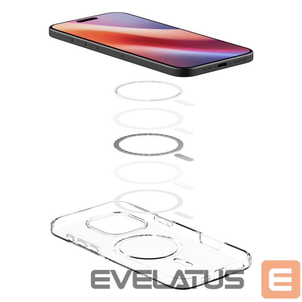 Back panel cover Spigen Spigen Liquid Crystal Mag MagSafe iPhone 16 Pro Case - Clear