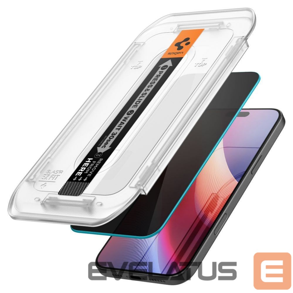 Protective glass Spigen Spigen Glas.tR EZ Fit Privacy Tempered Glass for iPhone 16 Pro Max / 17 Pro Max - 2 pcs.